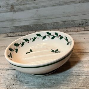 Christmas Vintage Italian Decorative Porcelain Soap Dish  Italy